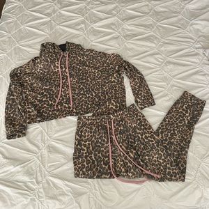 Kittenish Leopard Jogger Set